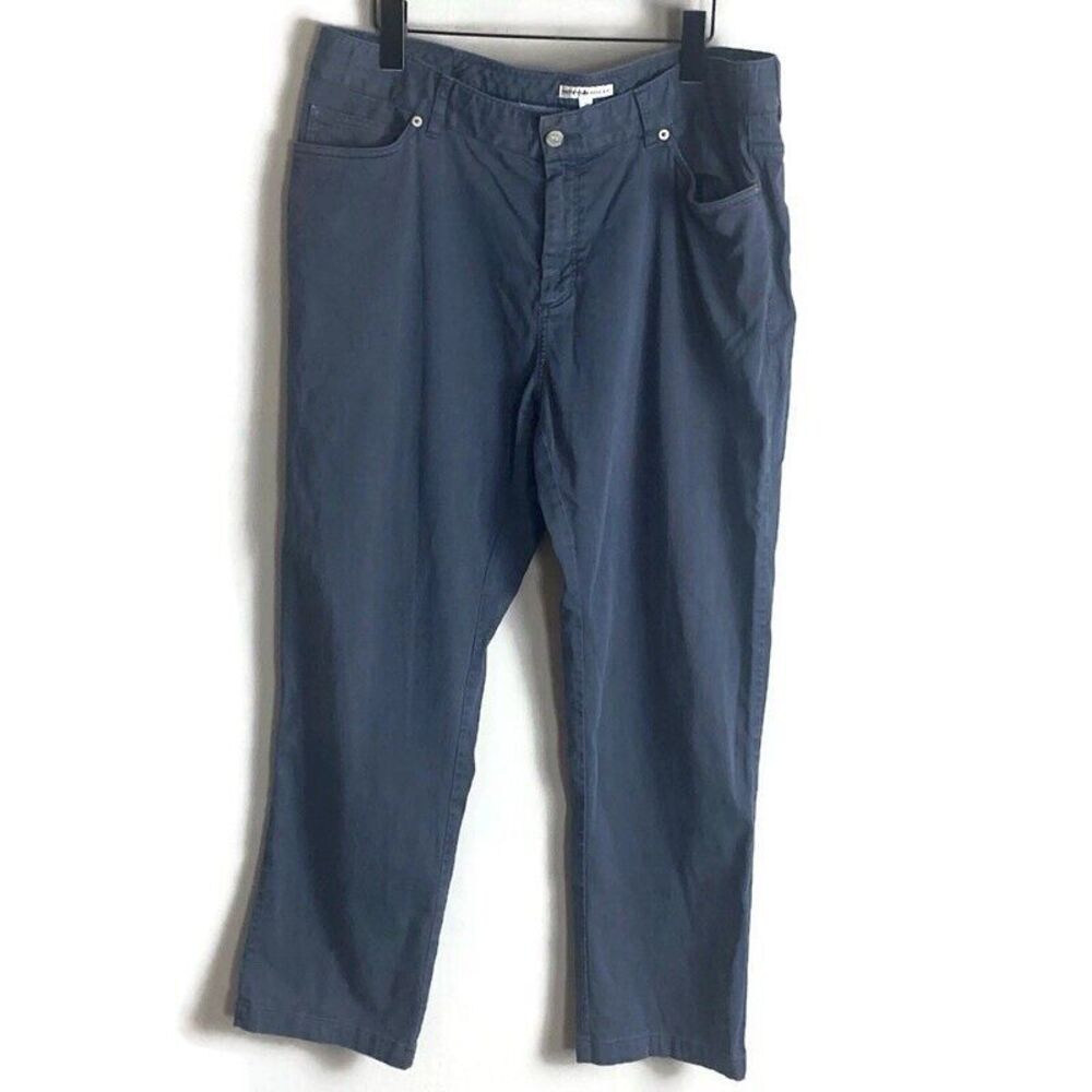 PETER MILLAR Mens Blue Five Pocket Chino Pants Size 38x28 Golf Preppy Logo